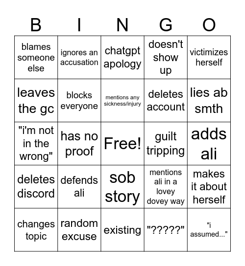 June Bingo Card