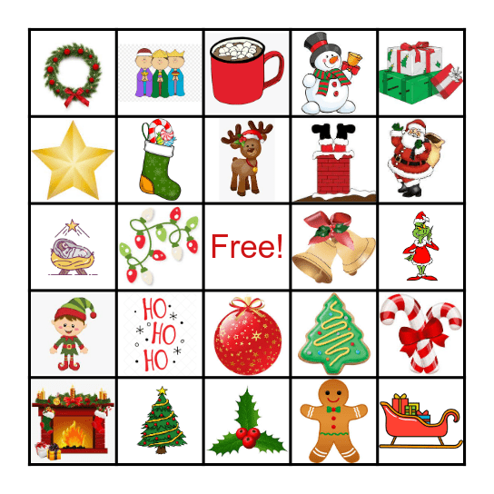 COLLECTIONS HOLIDAY BINGO Card