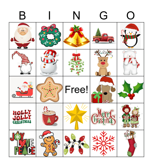 Christmas Bingo Card