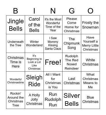 Christmas 1 Bingo Card