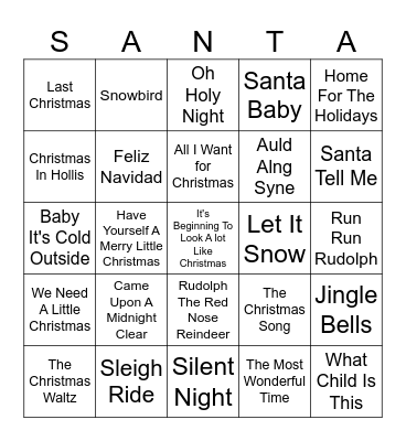 We Already Bought Our Ugly Sweaters Bingo Card