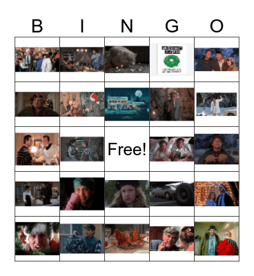 Folger Christmas Vacation Bingo Card