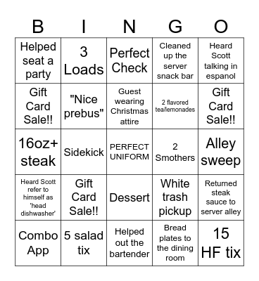 BINGO Card