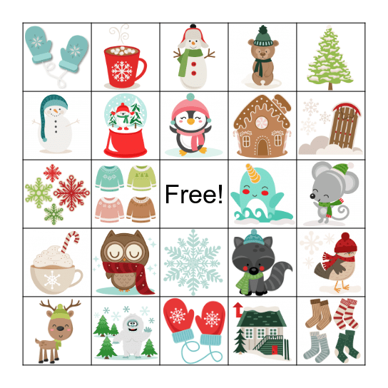 Winter BINGO Card