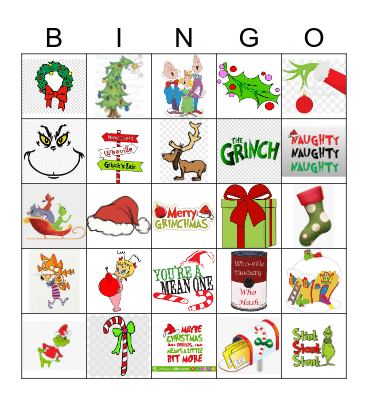 GRINCH BINCHO Bingo Card
