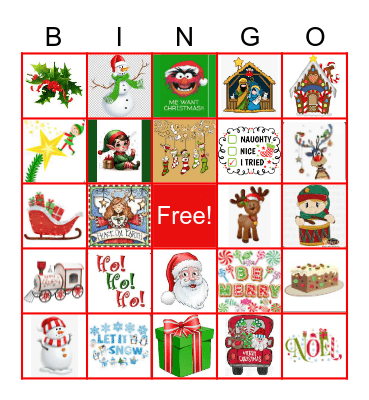 Christmas Bingo Card