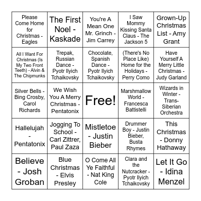 Christmas Bingo Card