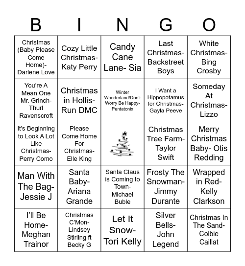 Holiday Special Vol 2 Bingo Card