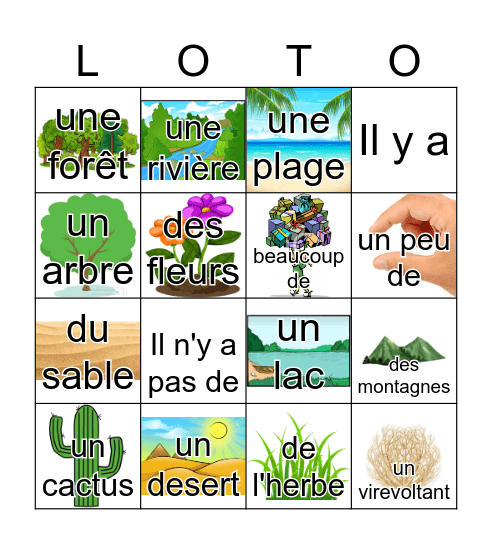 La géographie Bingo Card