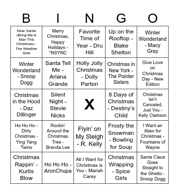 Jingle Bell Hops! Bingo Card