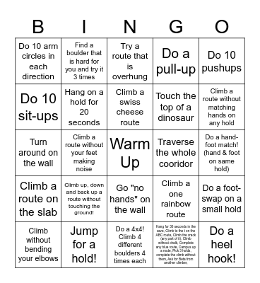 ARG Bingo Card