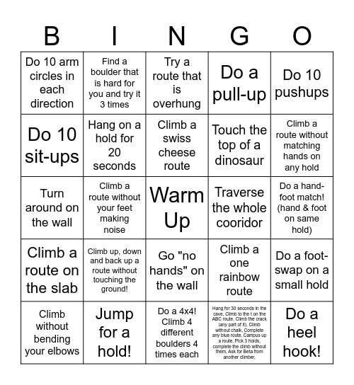 ARG Bingo Card
