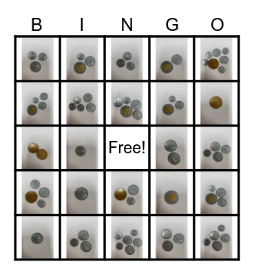 Money Bingo Card