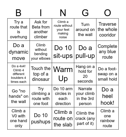 ARG Bingo Card