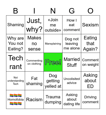 Christmas Bingo Card