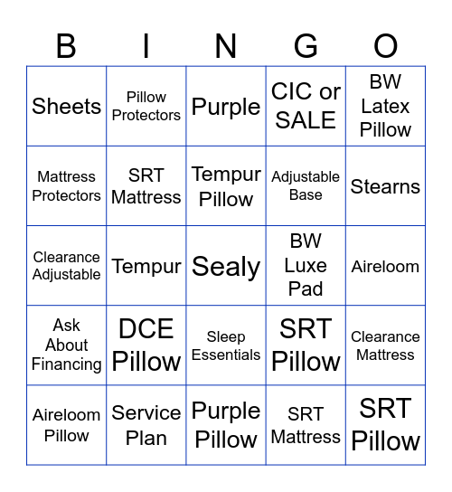 Demo Bingo Card