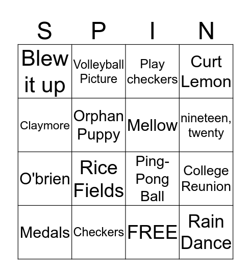 Bingo Card