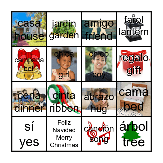 'Twas Nochebuena Bingo Card