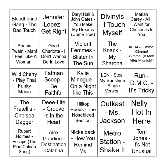 BEST OF BINGO (2) Bingo Card