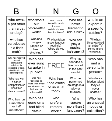 JAPAC IDG End of Year Bingo Card