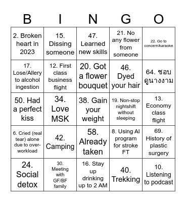 Diag CMU Bingo Card