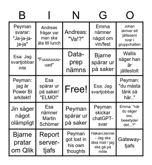 PoBI Bingo Card