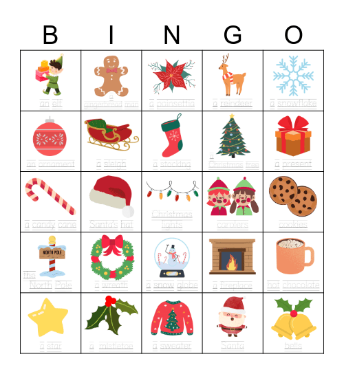 Christmas Bingo Card