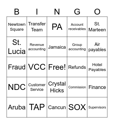 ALG AO Bingo Card