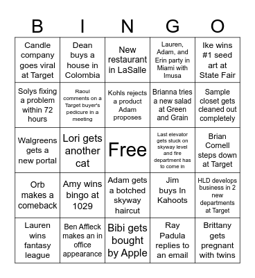 2024 Bingo! Bingo Card
