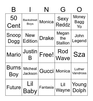 Beats & Bingo Card