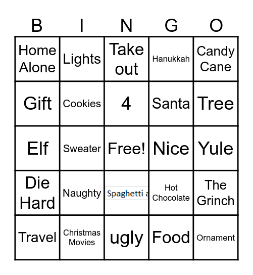 GreenWave Holiday Bingo Card