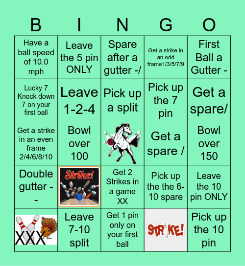 MORTON BOWLING Bingo Card
