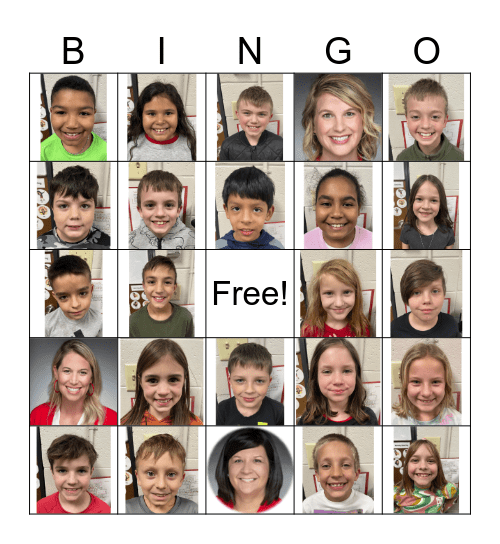 Mrs. Noblett's Class Bingo Card