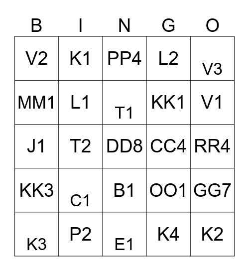 3rd Nine Weeks Bingo Card