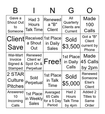 EC Game Board Bingo Card