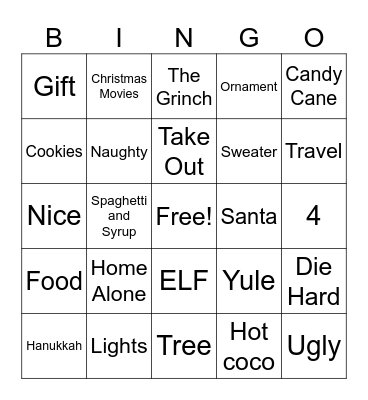 GreenWave Holiday BINGO Card