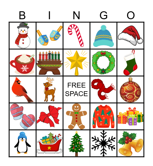 HOLIDAY BINGO Card