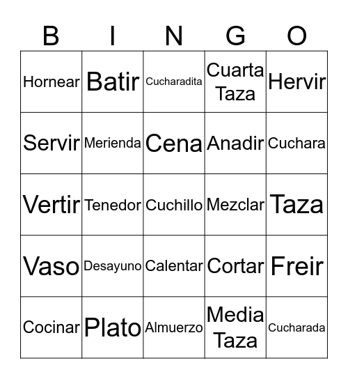 11 Bingo Card