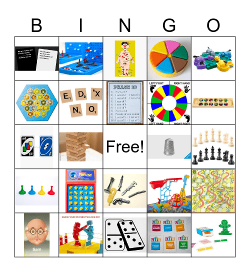 Card 6 Holiday Bingo Board Games Bingo Card