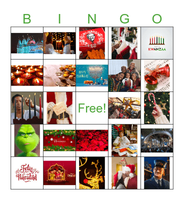 Card 3 Holiday Bingo Celebrations & Fun Facts Bingo Card