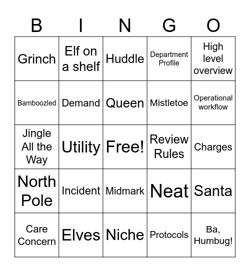 2023 Amb Support Bingo Card