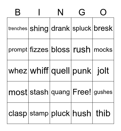 Substep Review 1.3-2.5 Bingo Card