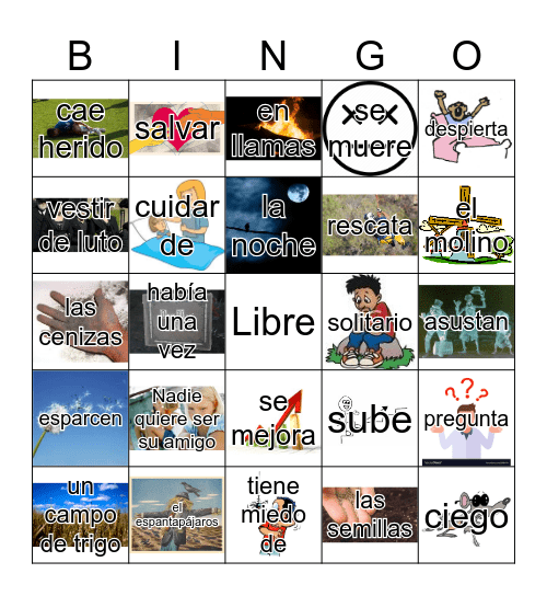 El espantapájaros Bingo Card