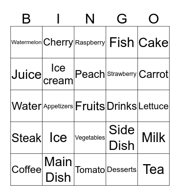 14 Bingo Card
