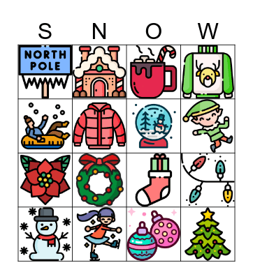 Holiday Bingo Card