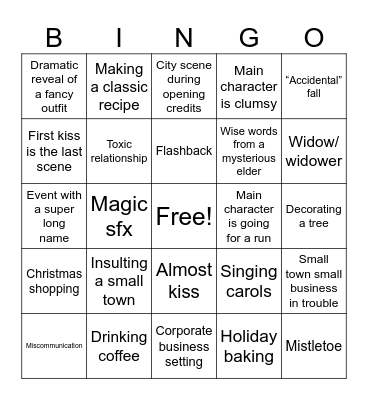 Holly’s Xmas Wish Bingo Card