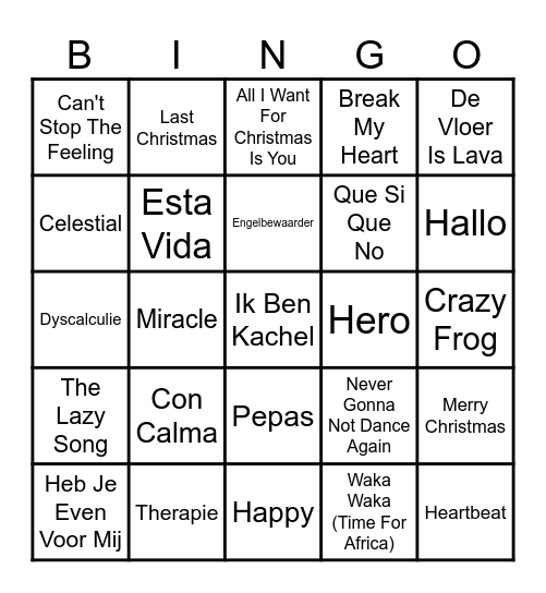 Loket Kerstbingo 2023 Bingo Card