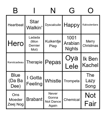 Loket Kerstbingo 2023 Bingo Card