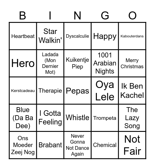 Loket Kerstbingo 2023 Bingo Card