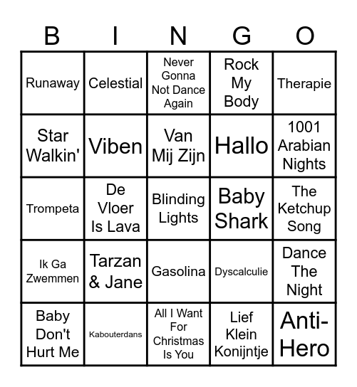Loket Kerstbingo 2023 Bingo Card